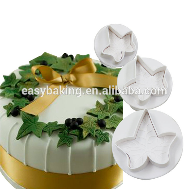 Cake Decorating Classic Gumpaste Ivy Leaf Fondant Plunger Cutter