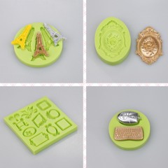 Neue Ankunft Kaiserkrone Geformt Und Schleife 3D Silikon Kuchen Fondantform Cupcake Dekoration Werkzeuge