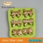 Green bows shape Chocolate Candy 3D Silicone Fondant Mold Mould Cake Decoration baking soap tools kitchen accessories