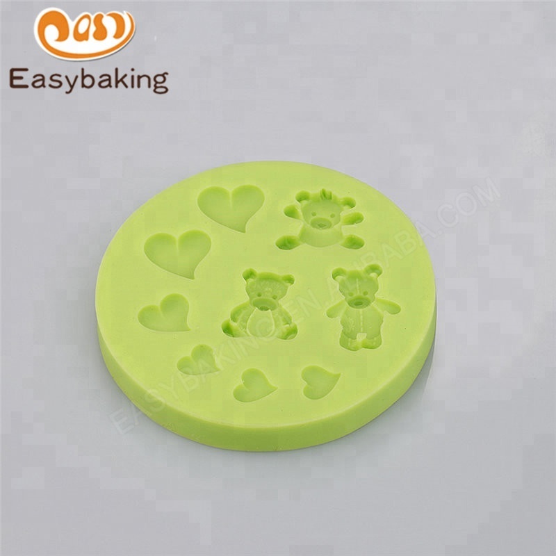Arrival Love Heart Decorations Gummy Bears Silicone Molds