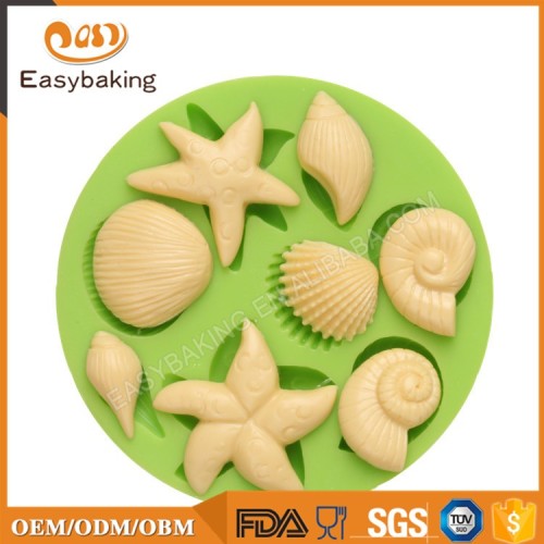 Ocean Animal Series Chocolate Moulds Round Silicone UK