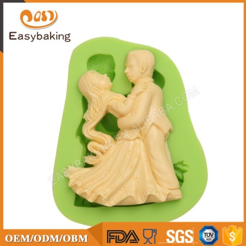 Dancing Man and Woman Shape Cake Fondant Decorating Mold Craft