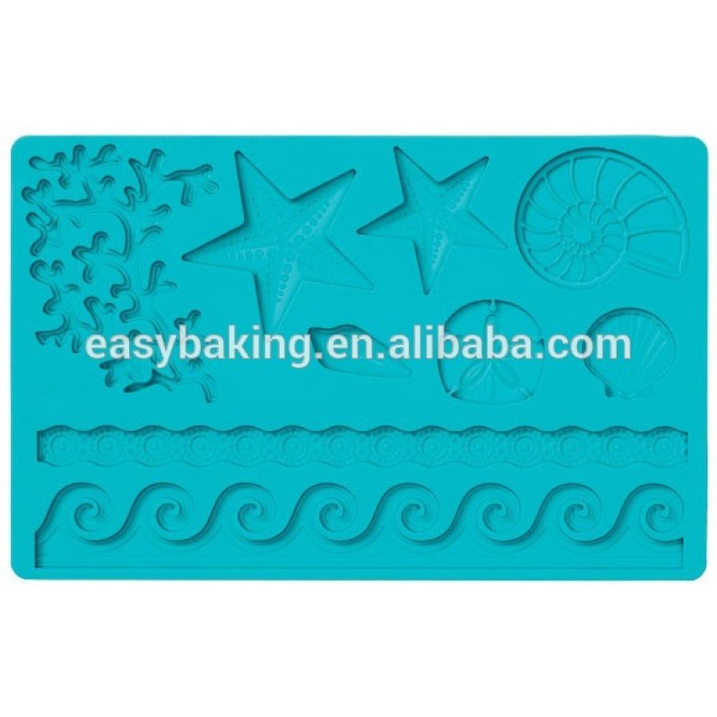 Sea Life Fondant Molds and Gum Paste Mold Cake Decorating Silicone Mold