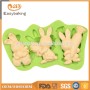 Easter series rabbits shape silicone cupcake mold soap mould
