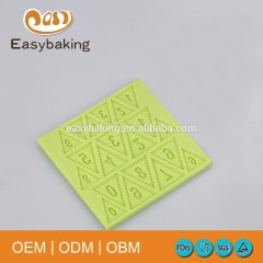 Triangle Coloured Flags Number 0-9 Silicone Molds For Cake Decoration Biscuits Candle Jewelry