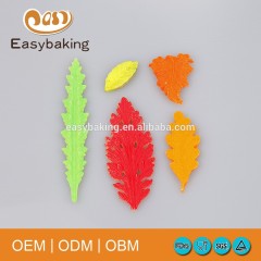 Novelty Maple Autumn Leaves Cake Silicone Gumpaste Mould For Decoration Cookie Kitchenware
