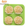 Newest promotional 84*84*20 beautiful customized flower silicone mold