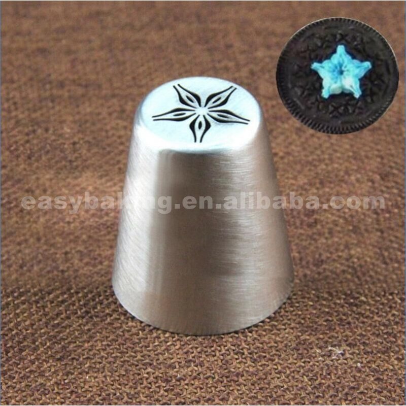 Sample available 304 stainless steel russian piping tips cupcake icing nozzle