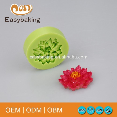 Polymer Clay Resin Fondant Water Lily Lotus Flower Silicone Molds