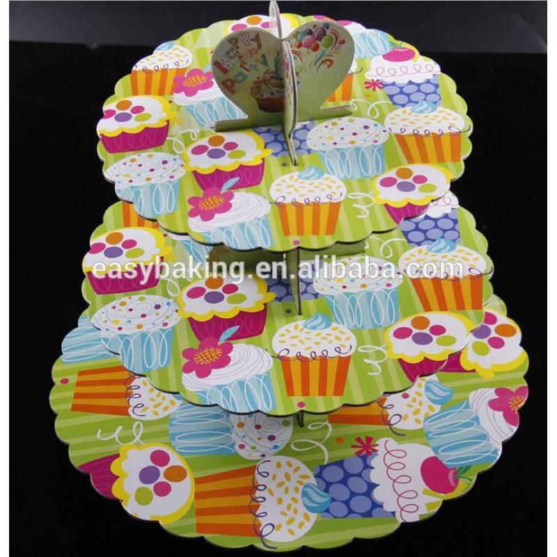 Beautiful wedding cupcake stand cardboard party cupcake stand