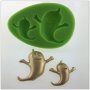 lovely Little Ghost shape soap silicone mold and silicone for gypsum mold Fondant Silicone Cake Decoration