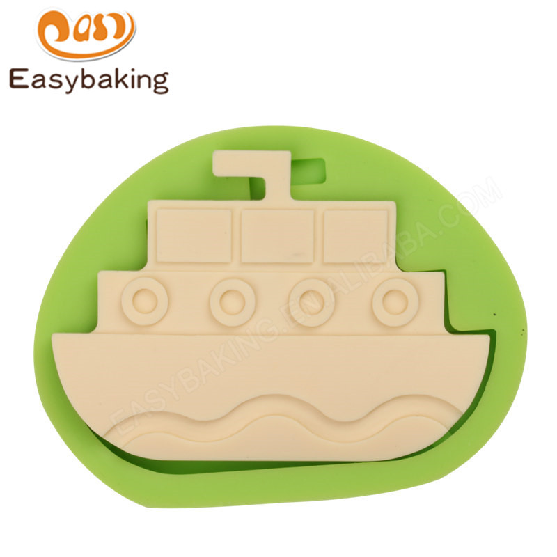 3D boat fondant silicone mold cake silicone fondant mold