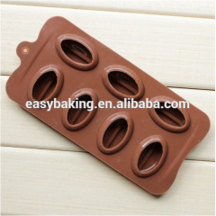 Silicone mold The coffee beans shape Chocolate chip molds silicone