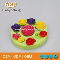 Peony Rose Shaped Candle Craft Flower Making Silicone Mould For Cake Decoration
