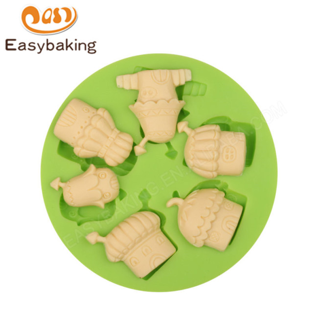 Multifarious Chimney House Muffin Good Quality Silicone Mold