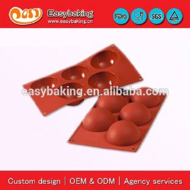 Sample Available 5 Cavities 8cm Half Sphere Cake Bakeware Silicone Baking Tools