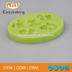 Rabbit Tanuki Squirrel Cake Decoration Silicone Molds For Polymer Clay