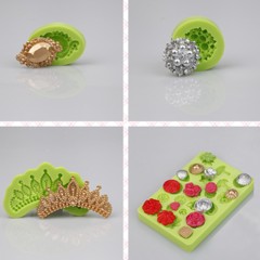 Fünf verschiedene Design-Taschenuhr-Schokoladenformen Silikon-Kuchendekorationsformen