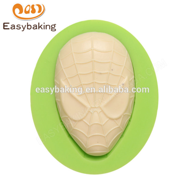 2017 new design china wholesale spiderman mask silicone molds