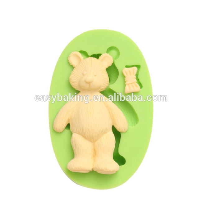 Hot sale handmade bear silicone mold for soap and candle