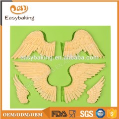Angel wings shape silicone cake decoration mold fondant tool