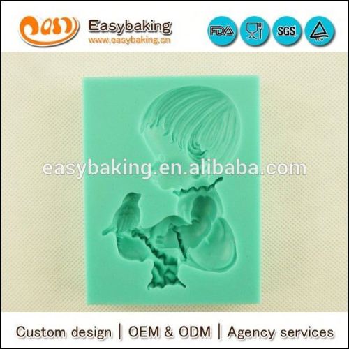 Custom boy silicone soap molds for cake decorating and Arts & Crafts