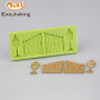 Doors with lights 3d silicone mould fondant tools