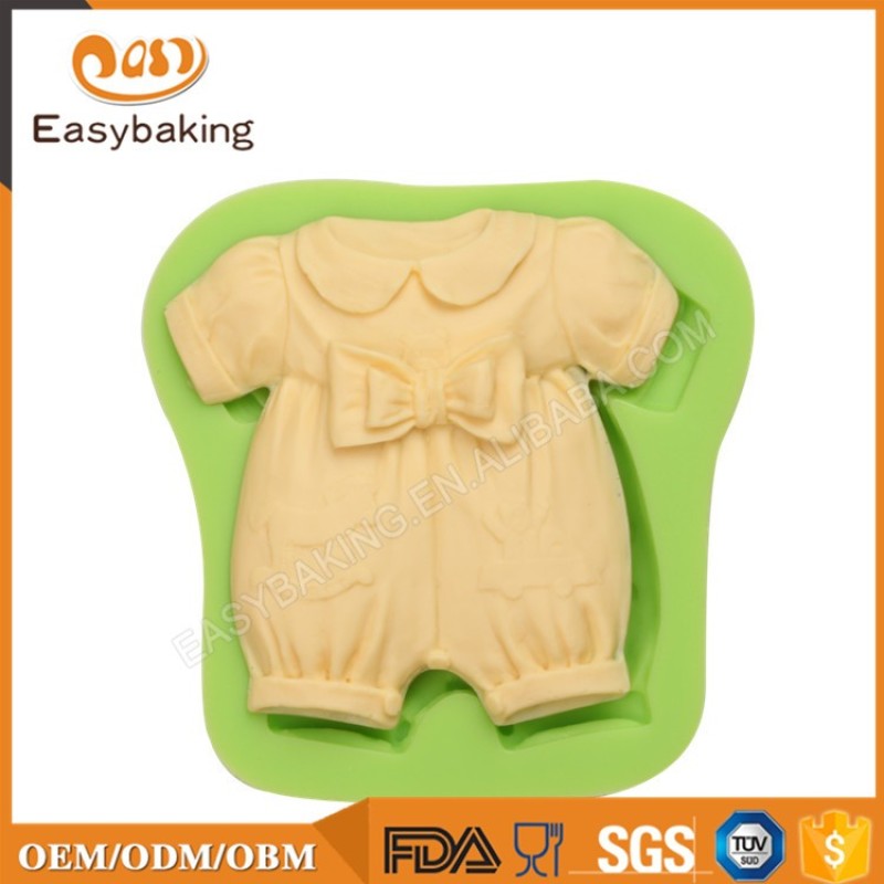 Baby Cloth Shape 3D Silicone Mould For Cake Fondant Decorating