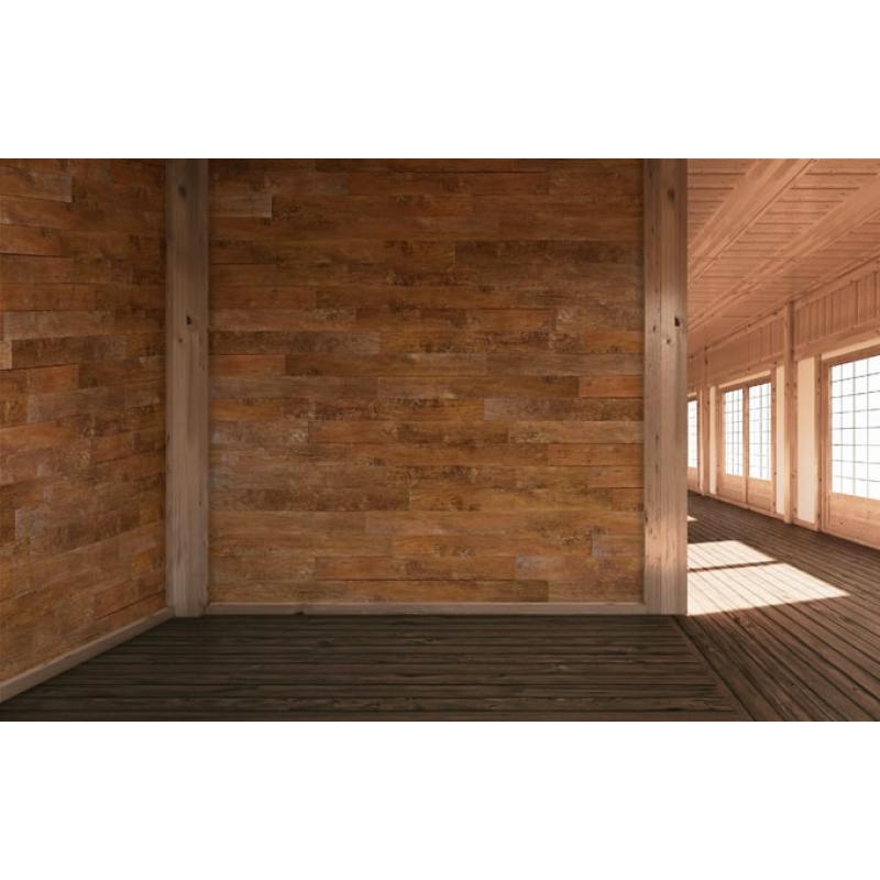Backsplash peel and stick brown wooded panels cladding bedroom decor wood grain wall panel