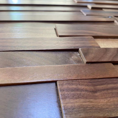 Self stick wooden panels smooth waterproof rectangular decor wood wall paneling