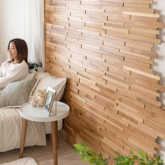 3d effect real wooden brown shuttering panels ply wood wall paneling cladding