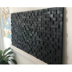 Exterior wood mosaic cladding material for houses wood wall panel composite wall cladding