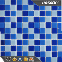 KSL-131046 Ocean Blue Mosaic Swimming Pool Tile