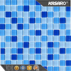 Green non-slip glass mosaic tiles swimming pool