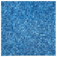 blue swimming pool tile glass mosaic