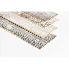 Reclaimed wood planks 3d wall panel distressed antique white tile slat wood panels