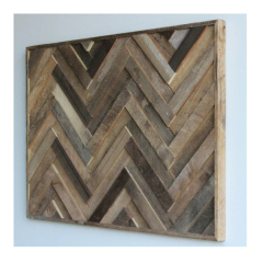 Reclaimed wooden panels for house decoration 3D wood board wall decor panel