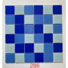 Ready To Ship Wholesale Factory Ceramic Waterline Cheap Swimming Pool Tile 1 Inch Glaze Square Non Slip Pool Mosaic Tiles