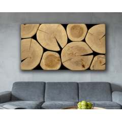 Texture tree stump wall decor large wall art office wood mosaic wooden panel
