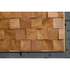 Decorative wooden wall panel for living room 3d wall tiles wood mosaic wall panels