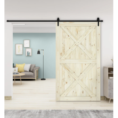 Grey Color madern sliding barn door doors for modern house