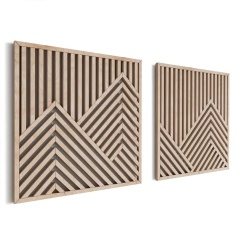 Interior and exterior house design wooden wall decor minimalist design 3D wood wall panel