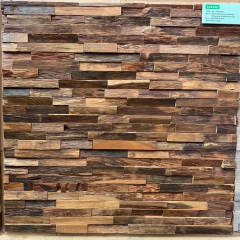 New style 3d raved wood panel sticky distressed modern decorative wooden panels for walls