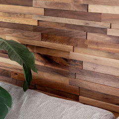 Factory replacement panels black walnut wood high quality wooden stick wall panel