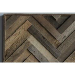 Reclaimed wooden panels for house decoration 3D wood board wall decor panel