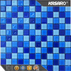 KSL-131046 Ocean Blue Mosaic Swimming Pool Tile