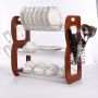 Eco-Friendly Stainless Steel 3 tiers kitchen dish drainer rack with metal basket