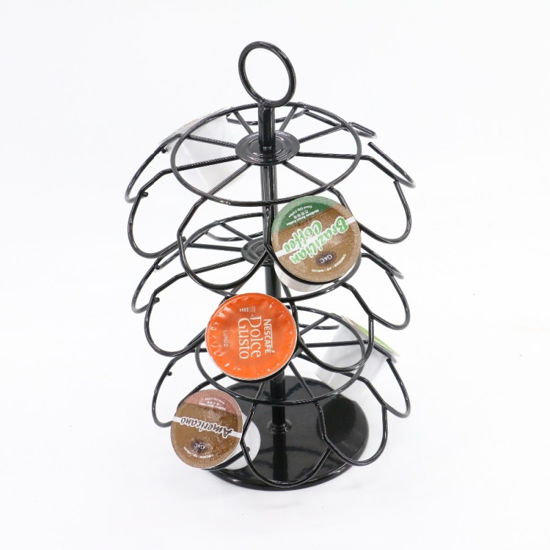 New Design  Powder Coated Color Box Home Office Supply Wire Metal 4 Tier 36 Capsule  Coffee Pod Holder