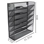 Hanging wall file metal mounted desktop table office organizer for document holder