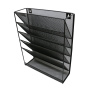 Free Sample school office black metal iron wire mesh desktop or wall mounted file wall organizers for hanging document letter